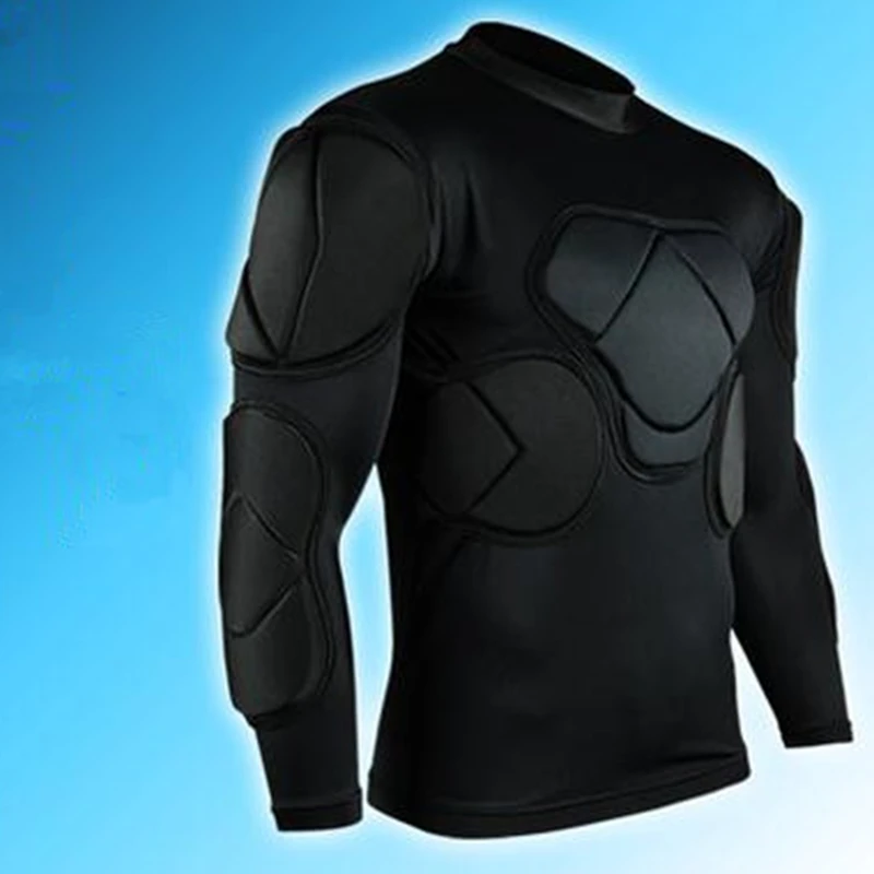 Camiseta de portero de fútbol acolchada para hombre, camisa gruesa de protección de seguridad deportiva, chaleco Protector, 2022