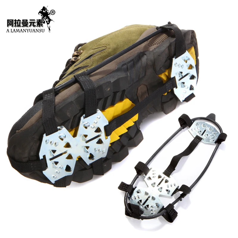 Новая пара из нержавеющей стали 24 зубца захват для льда уличный альпинизм туризм