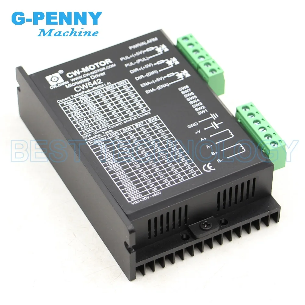 CW542 шаговый двигатель привод 0~ 5.0A 20~ 50vDC Драйвер шагового двигателя для Nema23/Nema34 шаговый двигатель вместо DM542