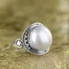 Женское Винтажное кольцо из серебра 925 пробы с жемчугом | Украшения и аксессуары