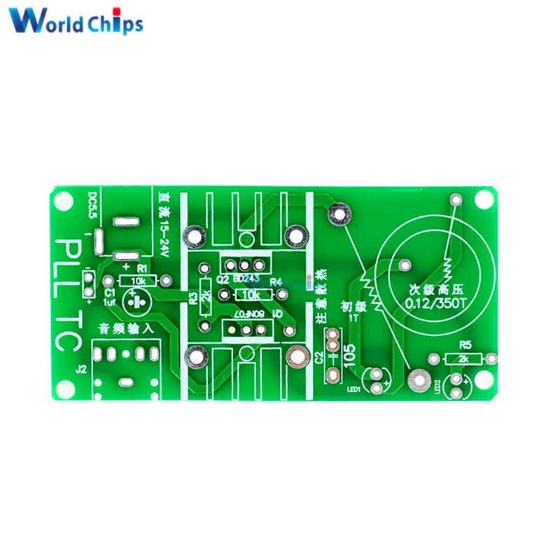 15W Mini плазменный динамик с катушкой Тесла Kit Music Wireless плата трансмиссии Module DC 15 24V