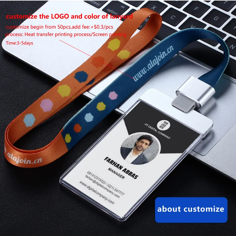 Прозрачный акриловый прозрачный держатель DEZHI для ID IC Card с эксклюзивным