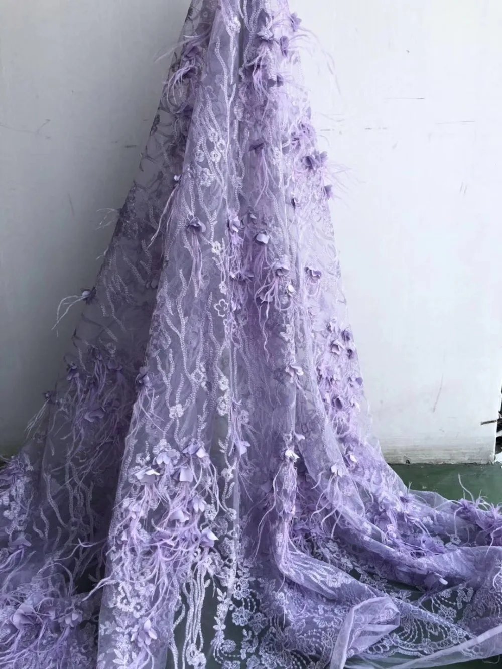 Вышивка сетки Тюль блесток ленты шнура блестками Африки кружевной ткани 2018