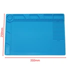 S-140 теплоизоляция силиконовый коврик стол коврик пайка ремонтная станция с винтом расположение и магнитной поверхности 35x25cm