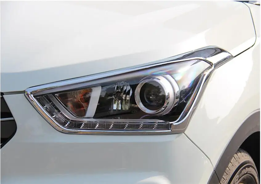 Для hyundai Creta ix25 фары/rearlights крышка ABS автомобиль ремонт Хром Стайлинг внешней отделки продукты аксессуар-18