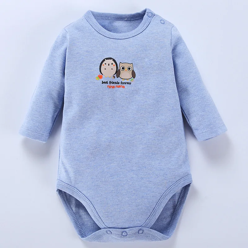 Цельная Одежда для новорожденных, боди для мальчиков и девочек 0-4 лет, унисекс, комбинезон с длинными рукавами, пижама из чесаного хлопка, одежда для сна