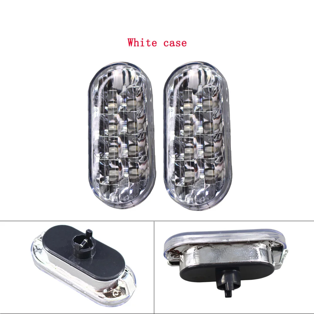 Желтый дымчатый боковой габаритный указатель поворота 8 светодиодов для