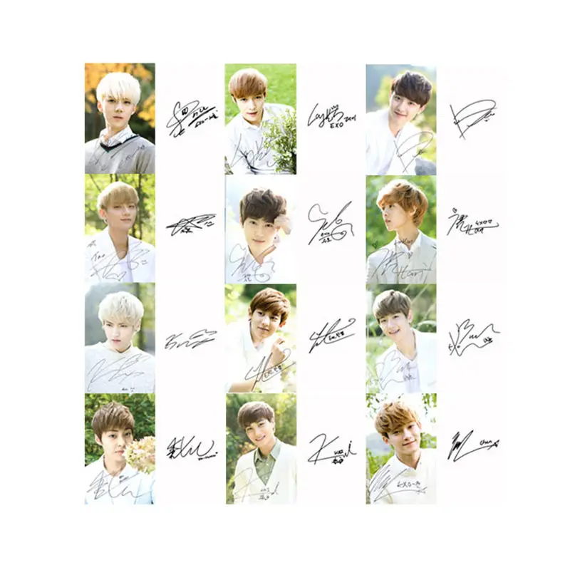 XK325 Youpop, KPOP, EXO, японский альбом, Фотокарта, K-POP, самодельные бумажные карты, автограф, Фотокарта XK403 - Цвет: XK325