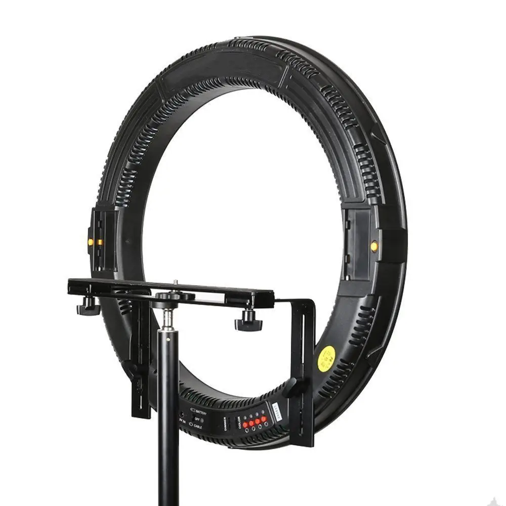 Fotoconic DVR-512DVC 20'' Dimmable LED Ring Light + 2X Battery Charger Kit for Photography Studio Video Photo Camera Phone |