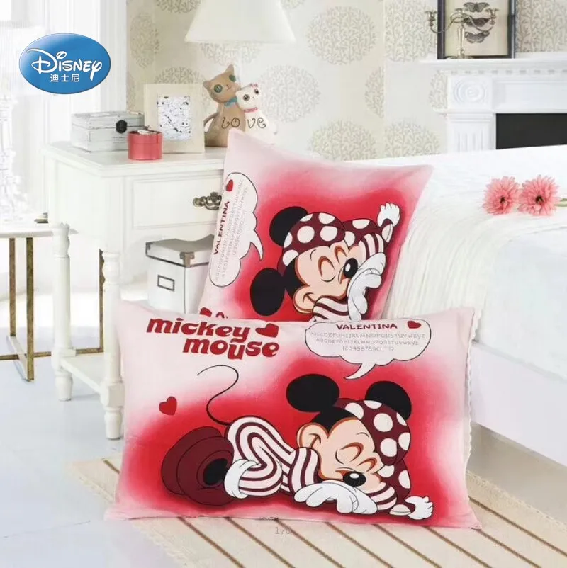 Наволочки disney Lilio Stitch Mc queen, 2 шт., наволочки с рисунком Микки, Минни, принцессы, наволочки, декоративные наволочки 48x74 см