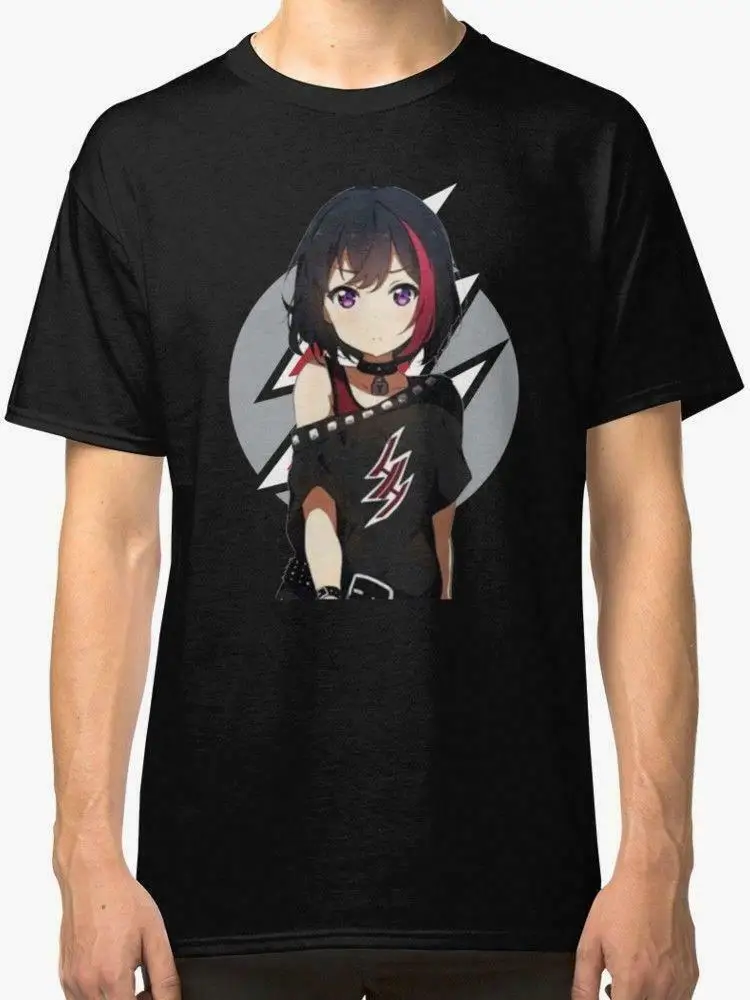 Bang Dream Ran Mitake Hentai Haven Chan/черная футболка для девочек в стиле аниме поппинь дешевая