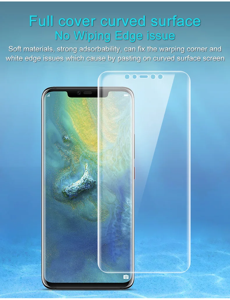 Защитная пленка для экрана huawei mate 20 Pro IMAK Hydrogel III для передней и задней панели 0,15 мм пленка из мягкого ТПУ для huawei mate 20 Pro без стекла