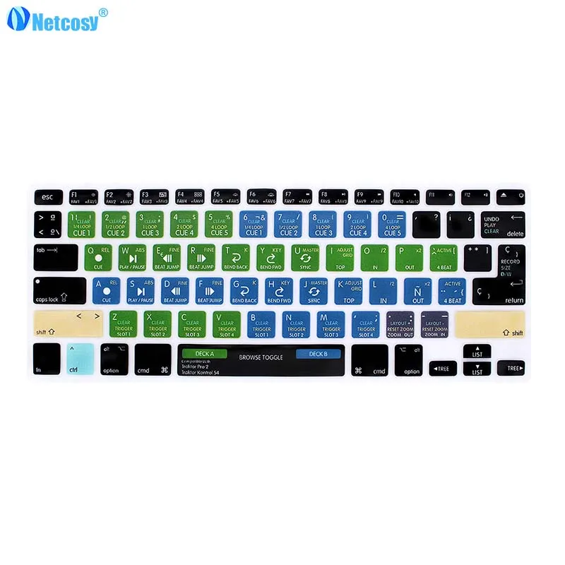 Резиновый чехол для клавиатуры Macbook Pro A1278 Air 13 Steinberg Cubase tractor VIM|Чехлы клавиатуры| |
