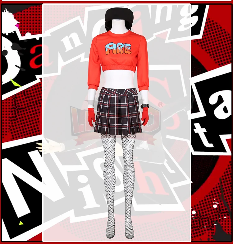 Игра Persona 5 Ann Takamaki Косплей Костюм P5D 5: танцы в Звездном стиле костюм на заказ