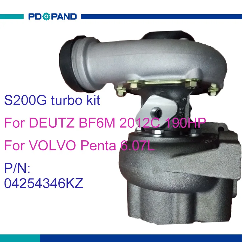 Комплект турбозарядного устройства S200G для VOLVO Penta DEUTZ BF6M2012C 6.07L 04254346KZ 4254346KZ 04254346