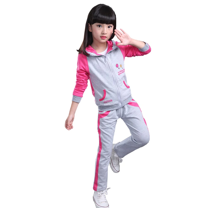 Комплект одежды для девочек демисезонный детский спортивный костюм