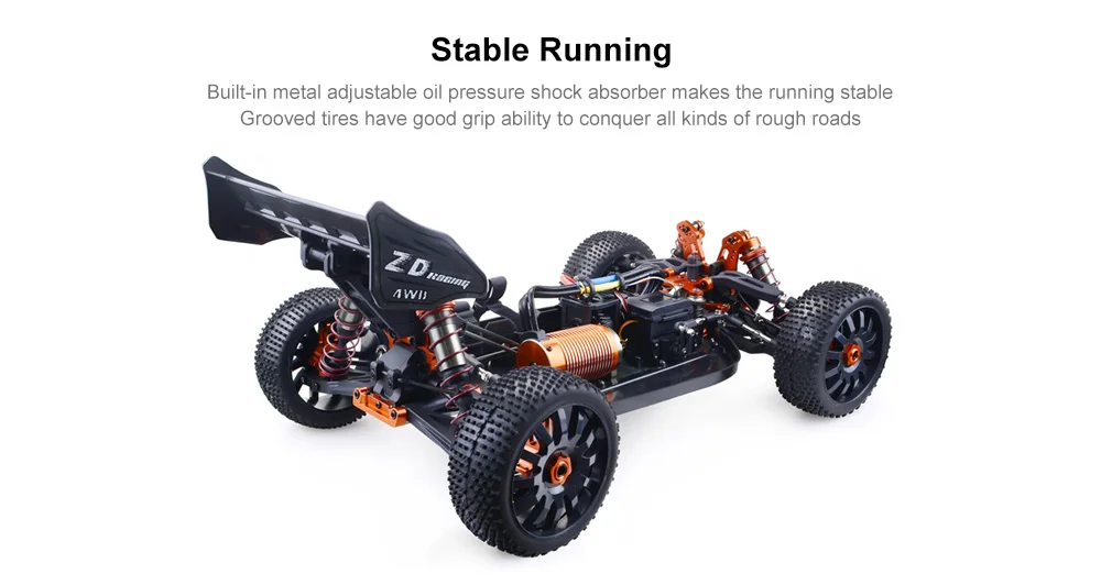 Новое поступление ZD гоночный 9020-V3 1/8 4WD бесщеточная коляска 120A ESC 4274 бесщеточный мотор RC автомобиль 150 м Управление расстояние 4-Каналы автомобили