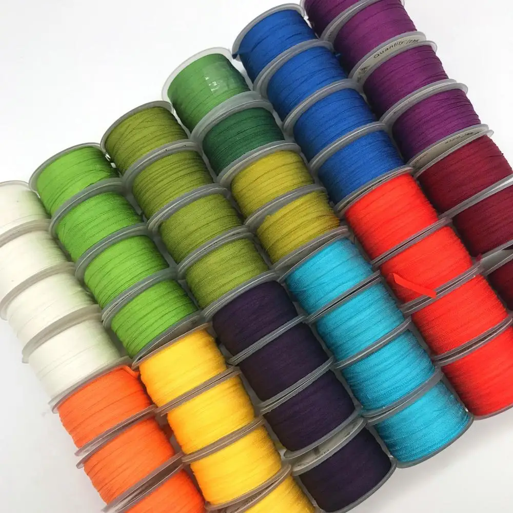 10m/roll 2mm 4mm 7mm 13mm 100% real pure silk taffeta ribbons for embroidery and handcraft project gift packing | Дом и сад