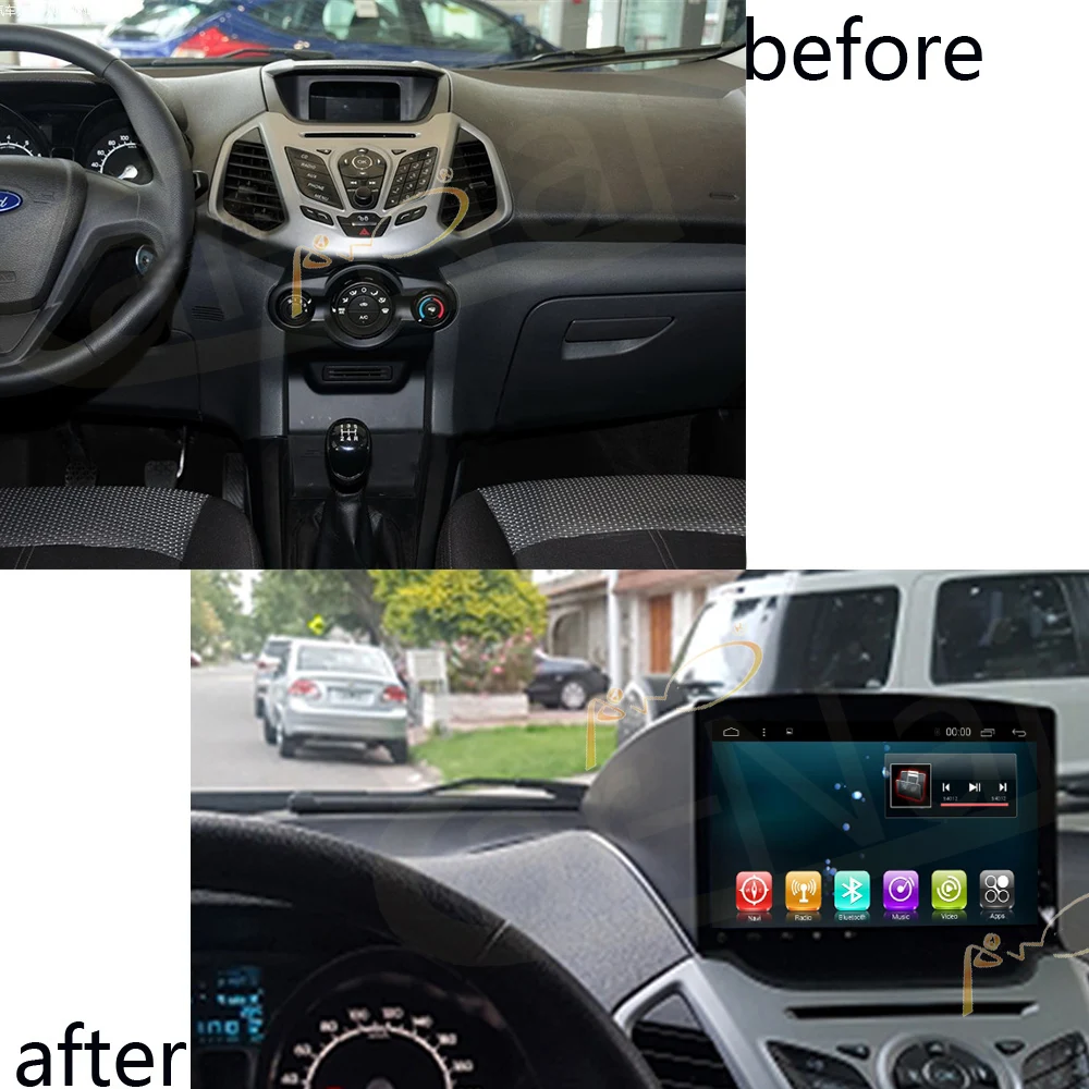 Android 7 1/8 0 автомобильный Радио GPS мультимедийный плеер Navi для Ford Ecosport 2013 2016 Авто