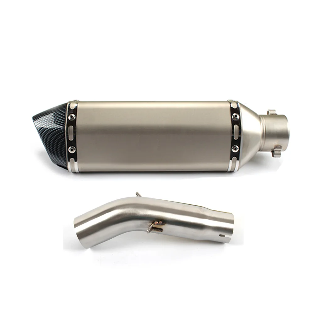 Моту средняя выхлопная труба мотоцикла круглый глушитель с выхлопом для SUZUKI GSXR