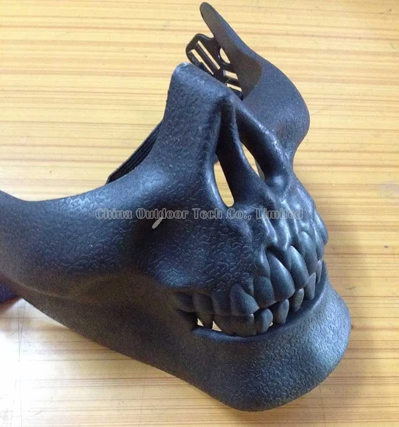 Тактические полумаски для лица Скелет страйкбол Охота Пейнтбол Вечеринка кино