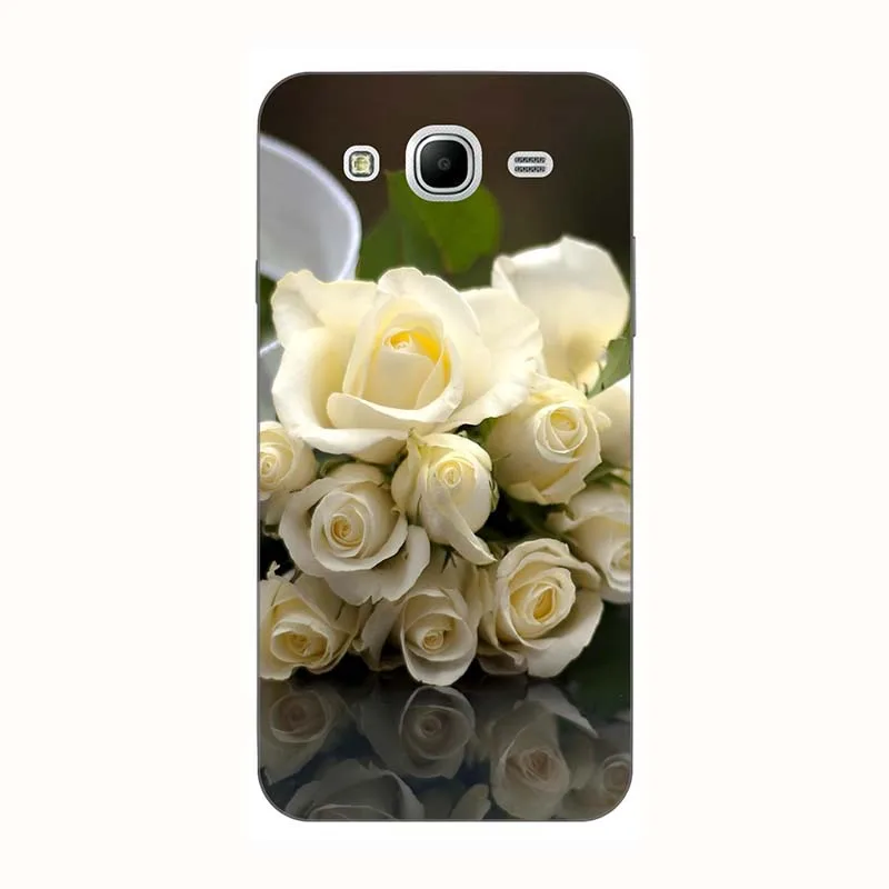 Мягкие силиконовые чехлы для телефонов samsung Galaxy Mega GT i9150 i9152 i9158 P709 5,", задняя крышка для телефона с изображением цветов - Цвет: A72