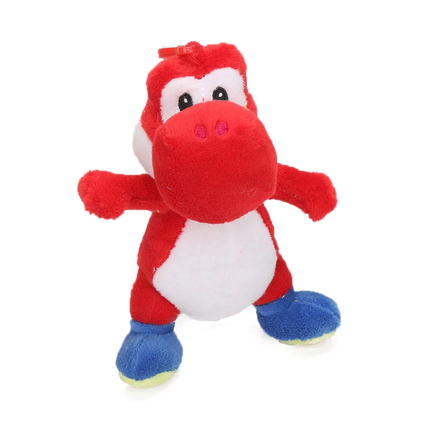 18cm red yoshi Игра 25 см Super Mario Bros Luigi Йоши, мягкая плюшевая игрушка фигурка Косплей Runing Yoshi животные куклы игрушки peluches bebe - Цвет: 18cm red yoshi