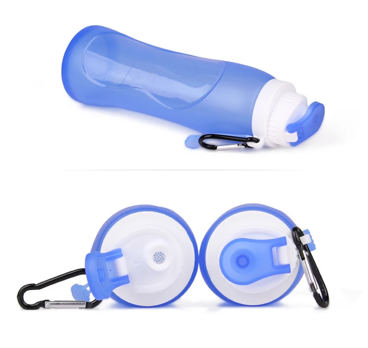 Креативная Складная Силиконовая бутылка для напитков 500 мл Спортивная воды