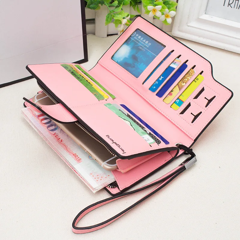 Женский кошелек 2018 кошельки из искусственной кожи женский клатч Длинный для