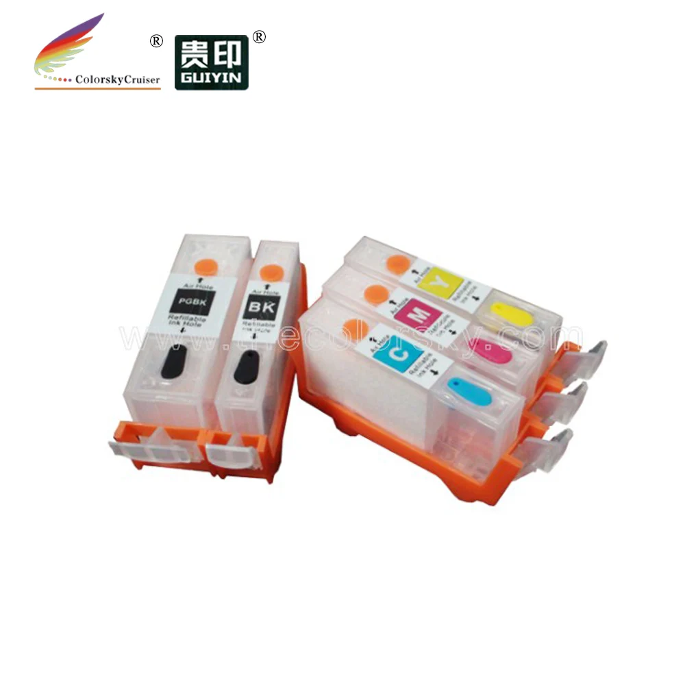 

(RCC550-5) Заправляемый картридж с чернилами для Canon Pixma IP7250 MG5450 MX925 MG5550 MG6450 MG5650 MG6650 IX6850 MX725 MX925
