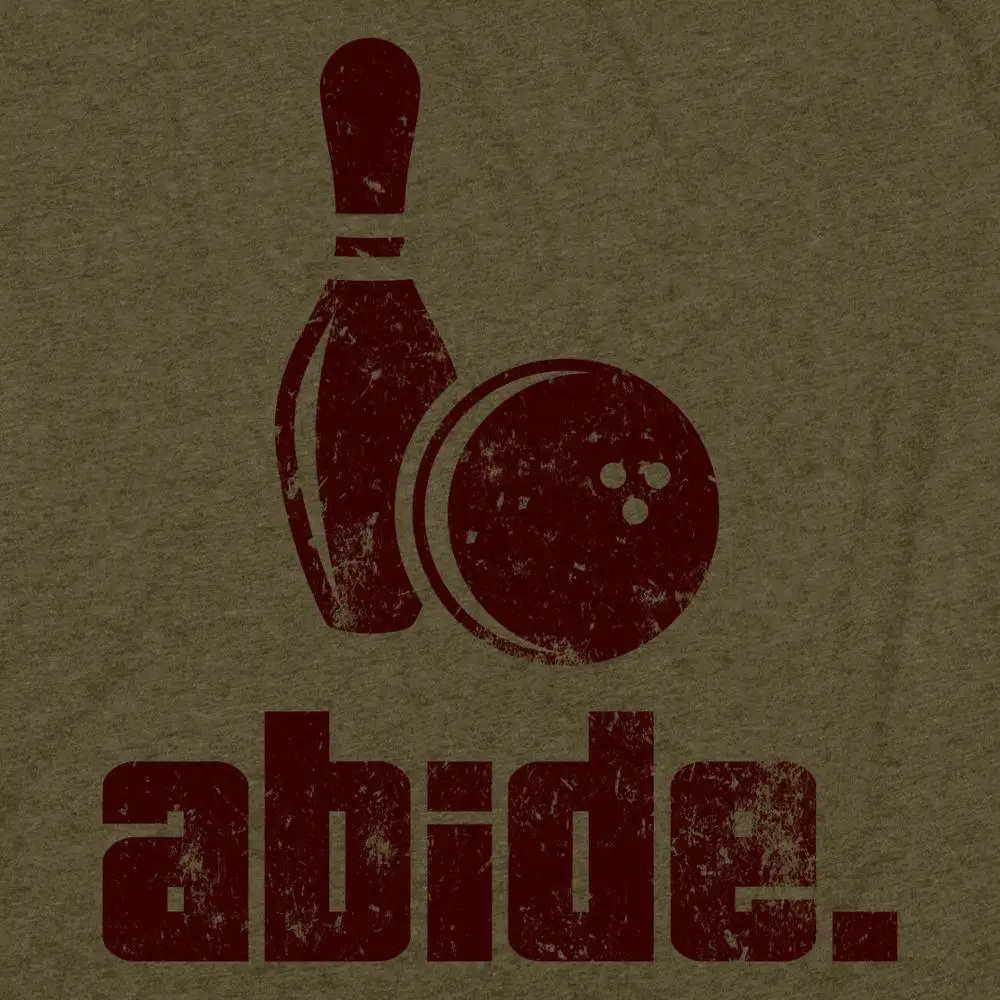 Мужская футболка из джерси с большим Lebowski Dude Abides Bowler Bowling Ball Pin League Team 2019 | одежда