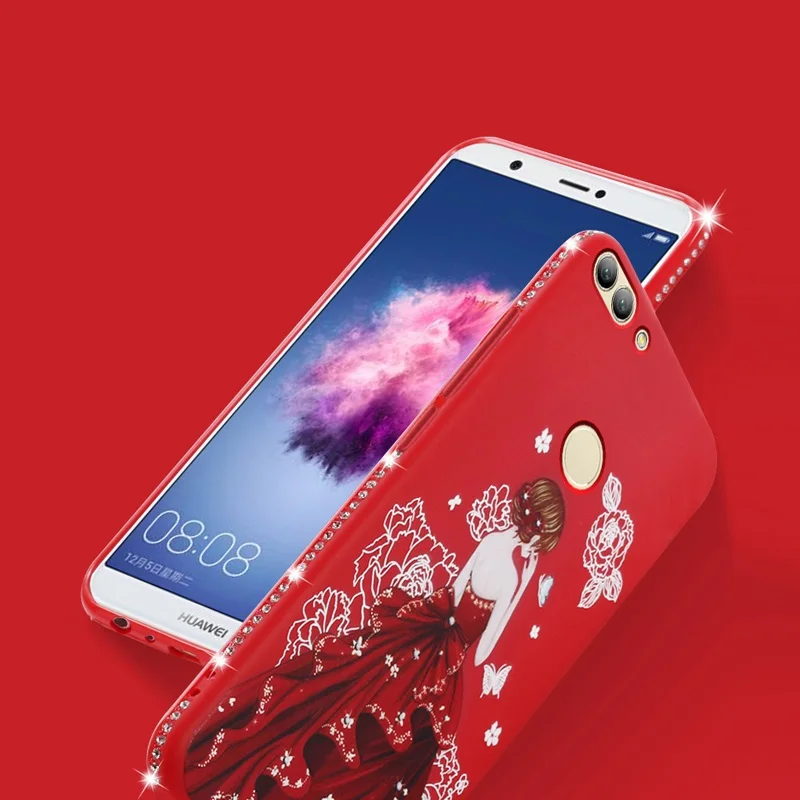 HeyJingles чехол для huawei Enjoy 7 S защитный мягкий протектор P смарт юбка девушка милый
