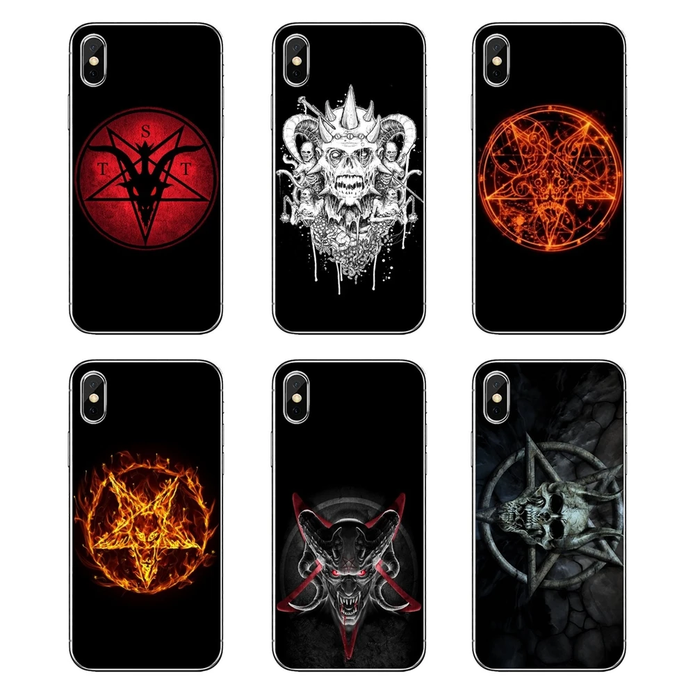 Чехол из ТПУ Для Xiaomi Mi A1 A2 5X6X8 lite SE Pro Max Mix 2 2S 3 Mi5 Mi5S Killstar Satan Say Meow skull pentagram occult