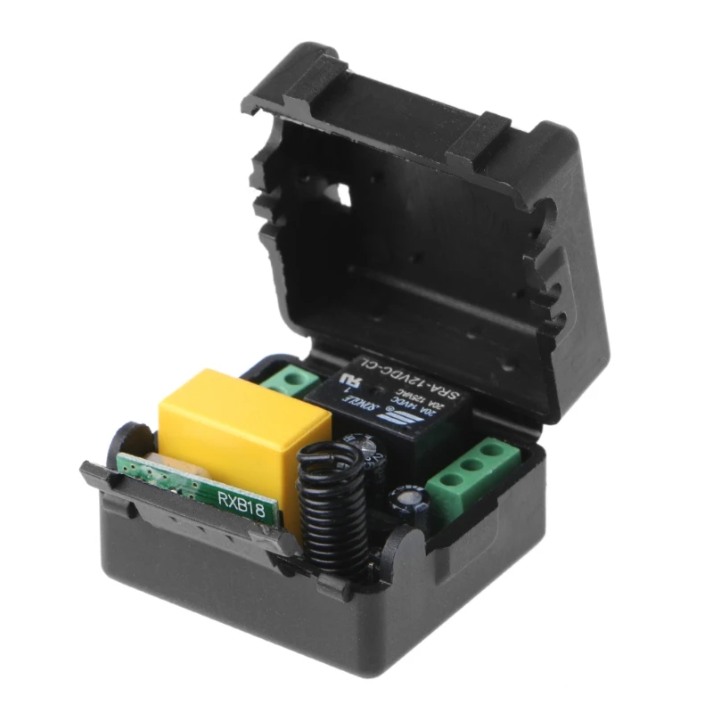 Receiver OOTDTY AC 220 В 10A 1CH RF 315 МГц беспроводной пульт дистанционного управления Модуль приемника+ передатчик Комплект для интеллектуального дома - Цвет: Receiver