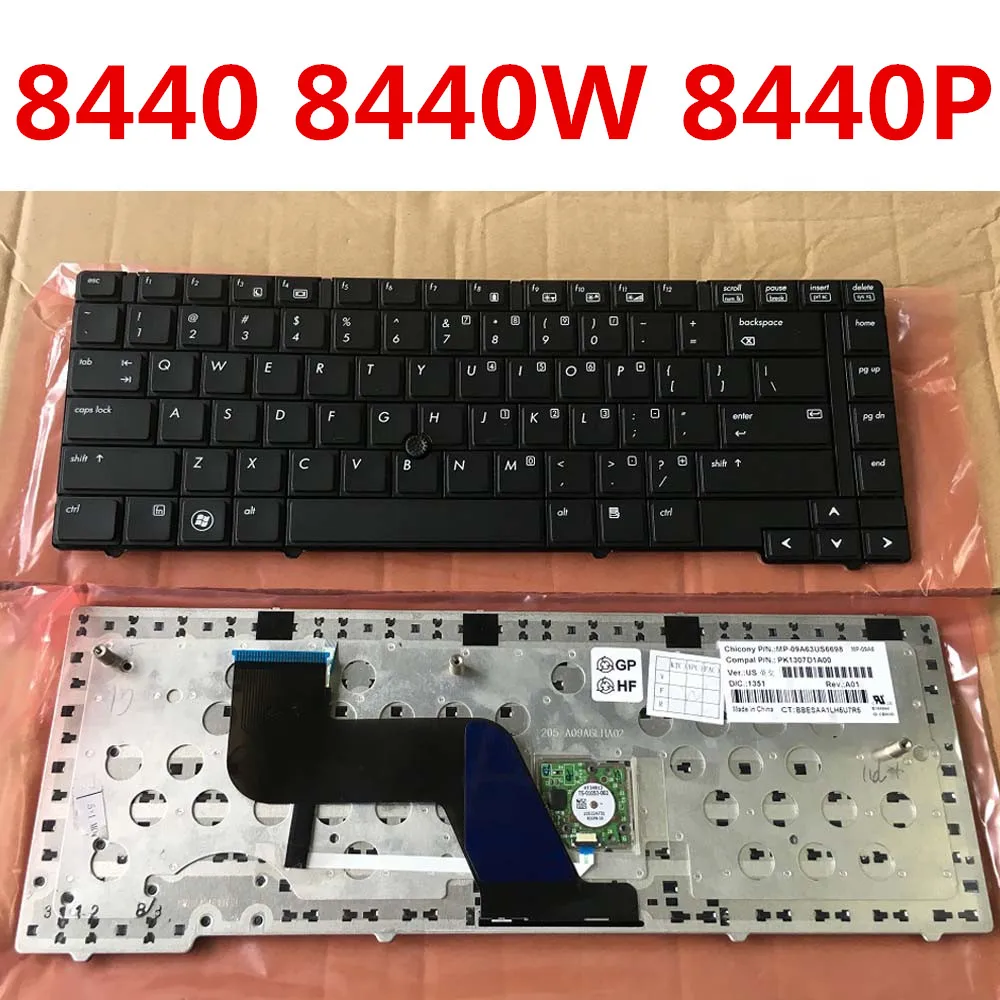 Совершенно новая Оригинальная клавиатура для ноутбука HP Elitebook 8440 8440W 8440P