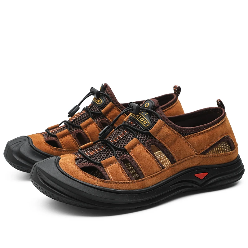 Fotwear/мужские сандалии Повседневная обувь Уличные Кожаные Верхние особенности