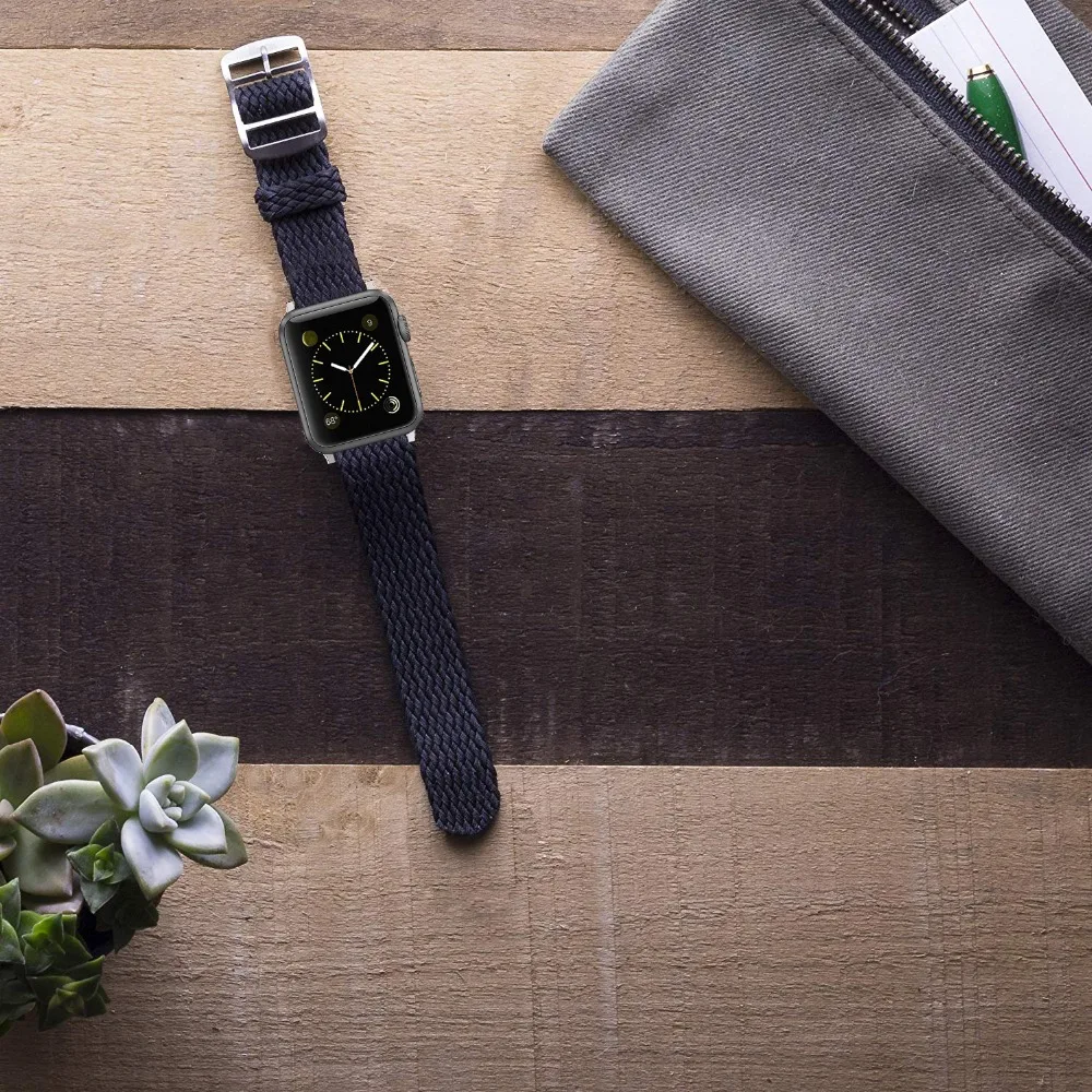 Ремешок нейлоновый для Apple Watch Band Series 3/2/1 мягкий воздухопроницаемый спортивный