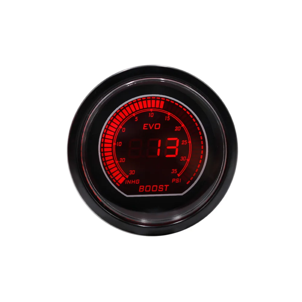 CNSPEED 52 мм Автомобильный EVO цифровой турбо Boost Gauge Psi метр Датчик Синий ЖК давление