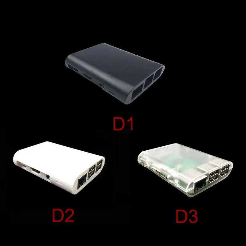 Чехол из АБС пластика + синий алюминиевый радиатор RPI 3 1 ГБ ОЗУ 2 ГГц