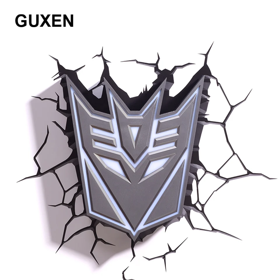 Guxentransformer Автоботы Десептиконы 3D творческое настроение лампа Цвет изменение