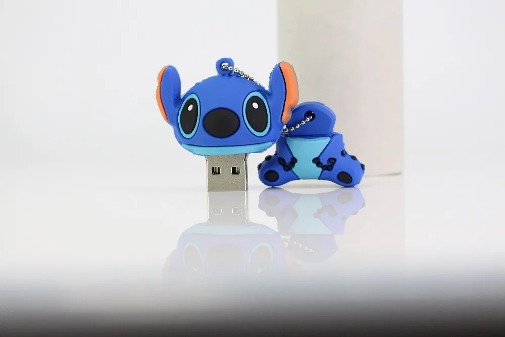 Мультяшный флеш-накопитель Dr. Memory Stitch USB Flash Drive 32 Гб 64 Гб 128 ГБ силиконовая Флешка 4 ГБ 8 ГБ 16 ГБ USB Stick диск для запоминания