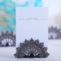 2016 new arrival antiqued fan place card holder wedding favors 200pcs dhl fedex free shipping
