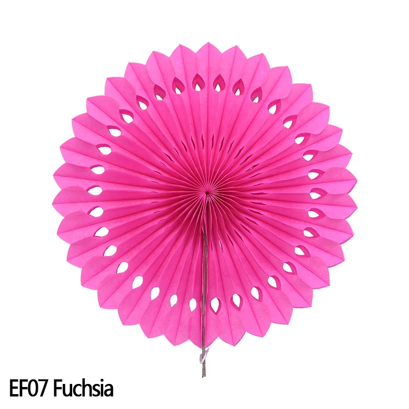 EF07 20-30 см, 5 шт. веера из папиросной бумаги, вертушки ручной работы, подвесные резные бумажные вееры, ремесла для детского душа, декор для свадебной вечеринки - Цвет: EF07