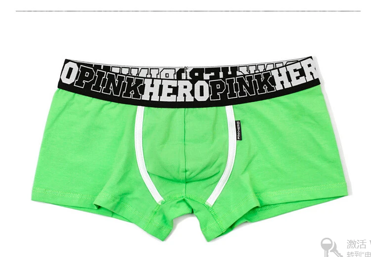 5pcs \ Лот Pink Heroes высокое Качественный хлопок нижнее белье Мужчины Боксеры Шорты классический однотонный в полоску Футболка для мальчиков трусы-шорты