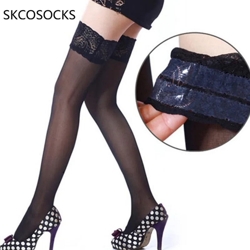 SKCOSOCKS чулки до бедра женские летние выше колена сексуальные Чулочные изделия для