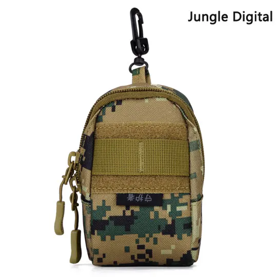 MOLLE для спорта на открытом воздухе, для мужчин, мини карманный инструмент, для сигарет, для ключей, для рации и рации, чехол, черная сумка, тактическое снаряжение - Цвет: Jungle Digital