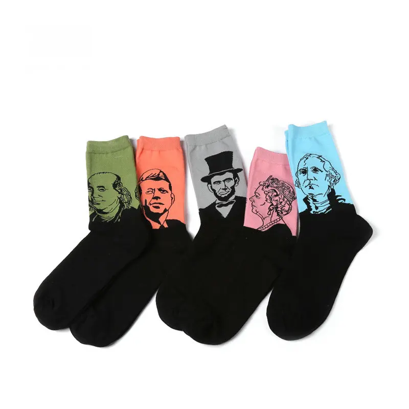 Носки мужские в литературном стиле из чистого хлопка|socks retro|brand new sockssocks style |