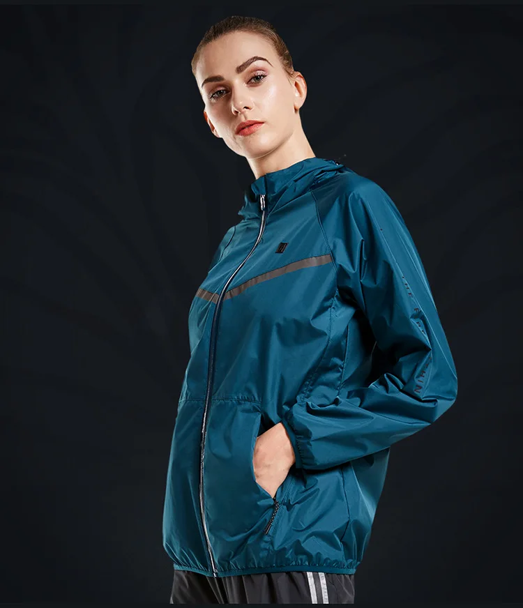 Vansydical, спортивная куртка для женщин, для фитнеса, топ, рубашка, для йоги, куртка, водонепроницаемая, ветрозащитная, спортивная куртка с капюшоном, спортивный костюм