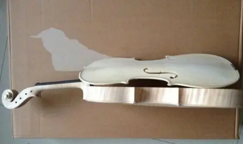 Скрипка 4/4 хорошая копия лавандия гуаданини 1746 нелакированная верхняя и задняя