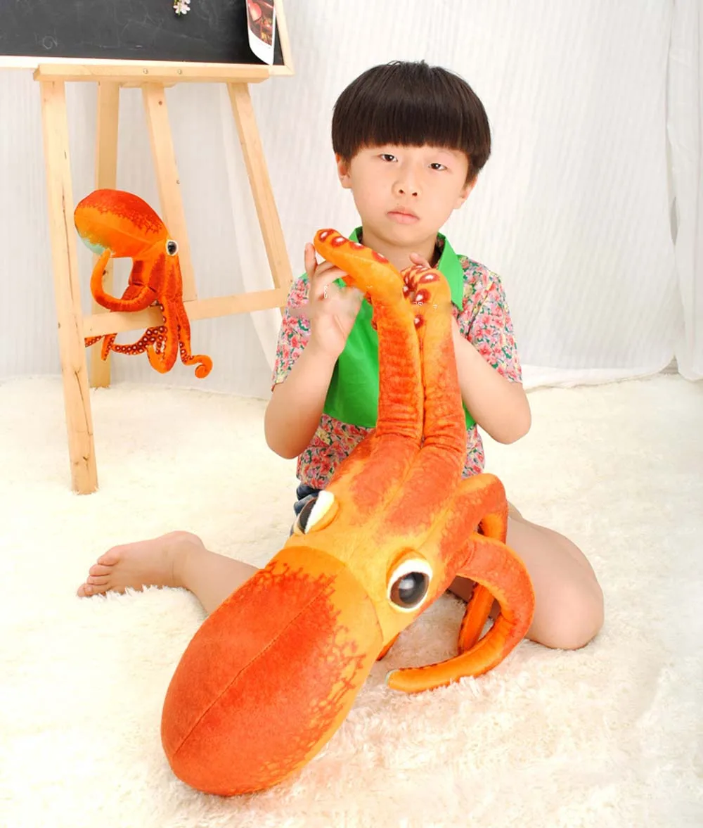 Детская плюшевая игрушка-осьминог | Игрушки и хобби